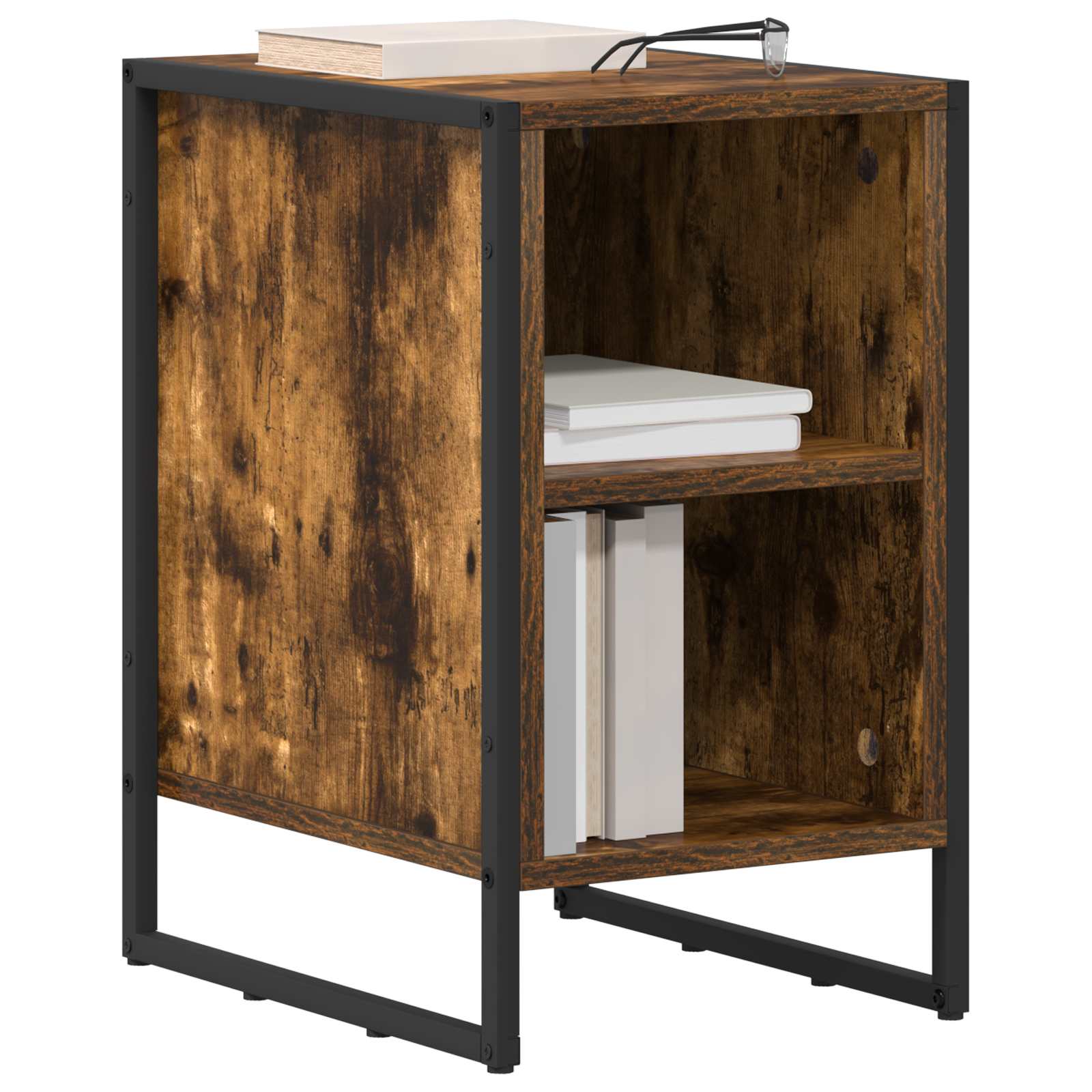 Noptieră 2 pcs Stejar Fumuriu 39.5 x 30 x 50 cm Lemn compozit GartenMobel Dekor