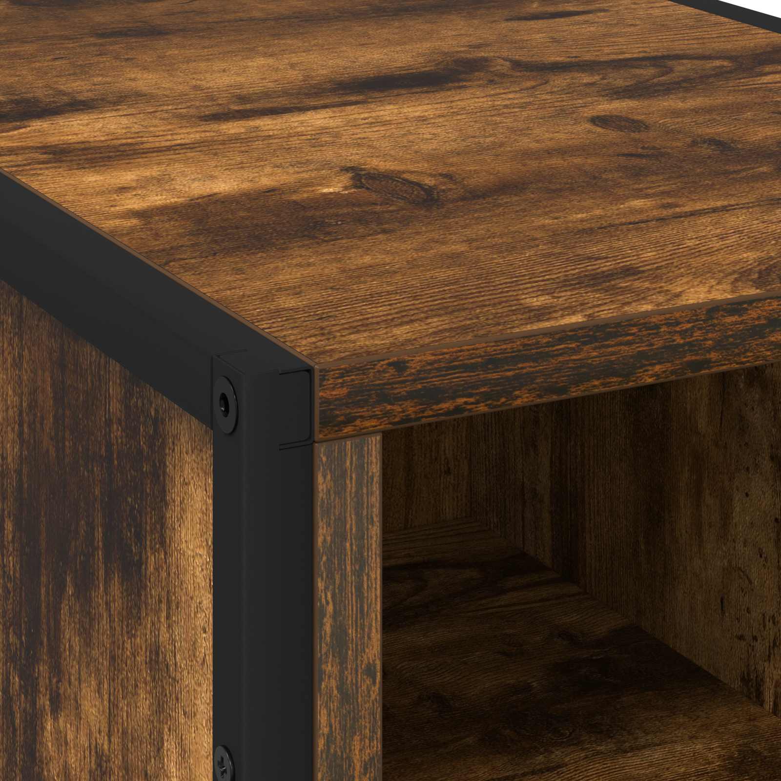 Noptieră 2 pcs Stejar Fumuriu 39.5 x 30 x 50 cm Lemn compozit GartenMobel Dekor