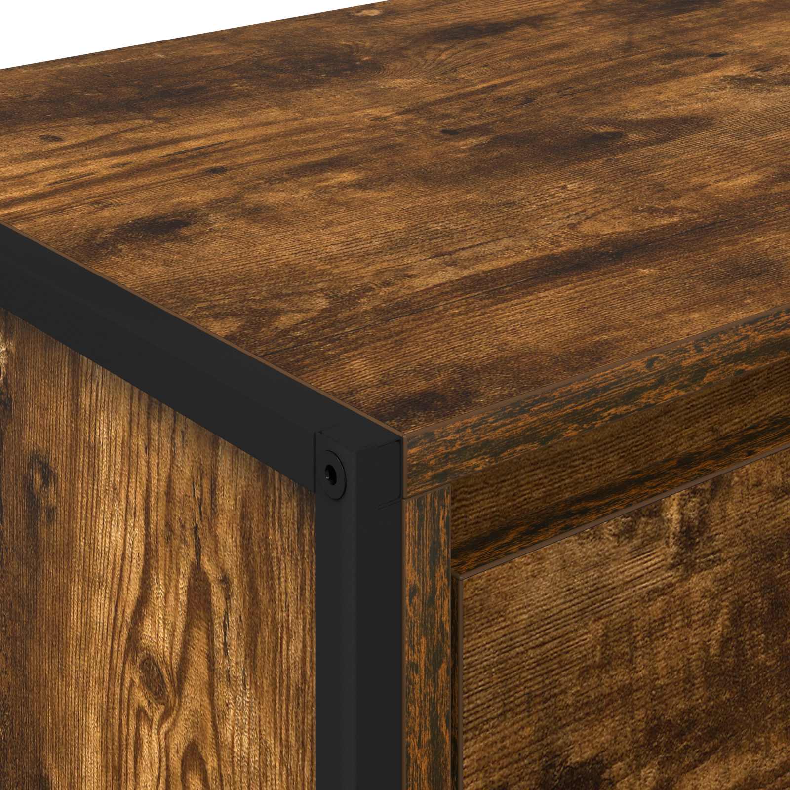 Noptieră 2 pcs Stejar fumuriu 39,5 x 30 x 50 cm Lemn compozit GartenMobel Dekor