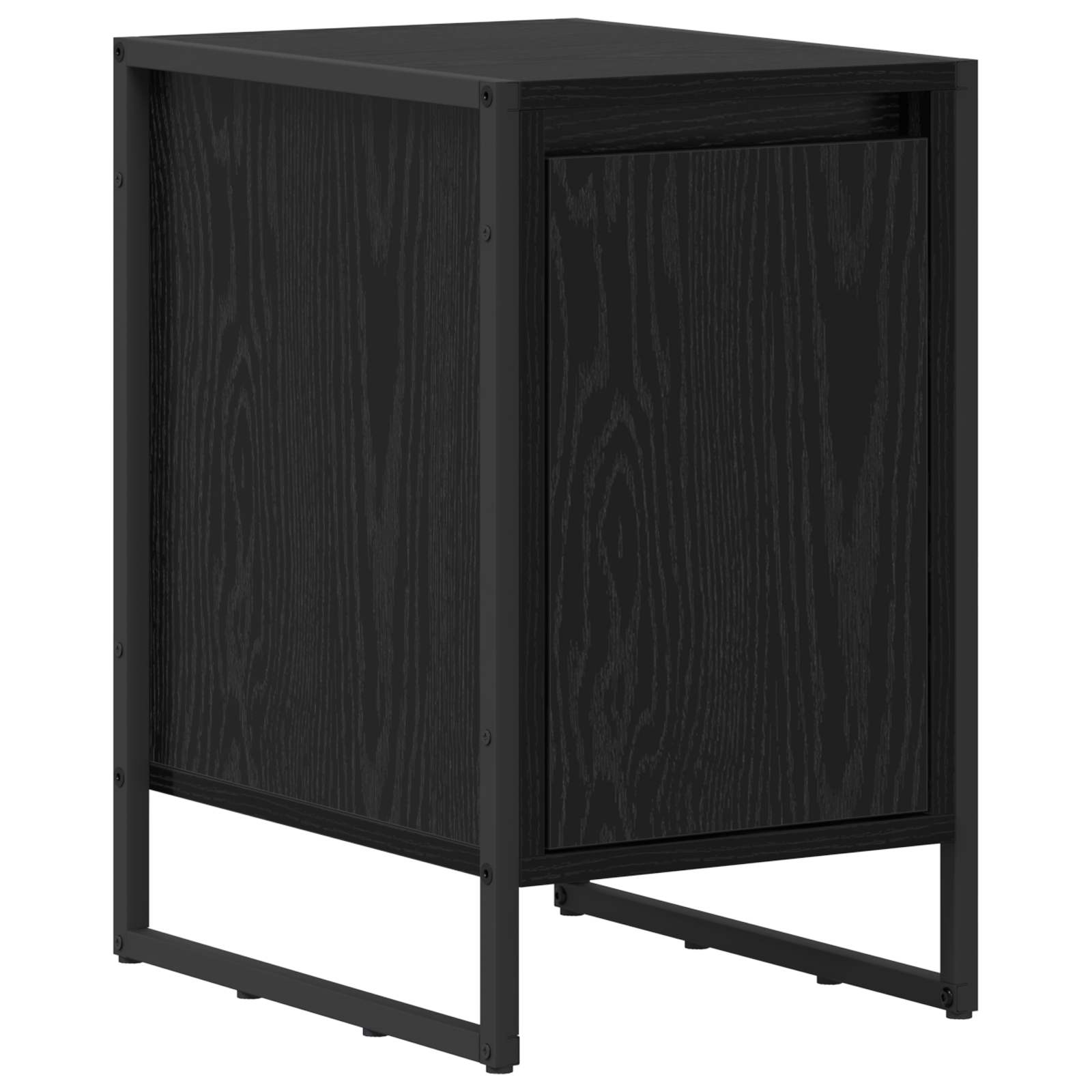 Noptieră Stejar Negru 39,5 x 30 x 50 cm Lemn compozit GartenMobel Dekor