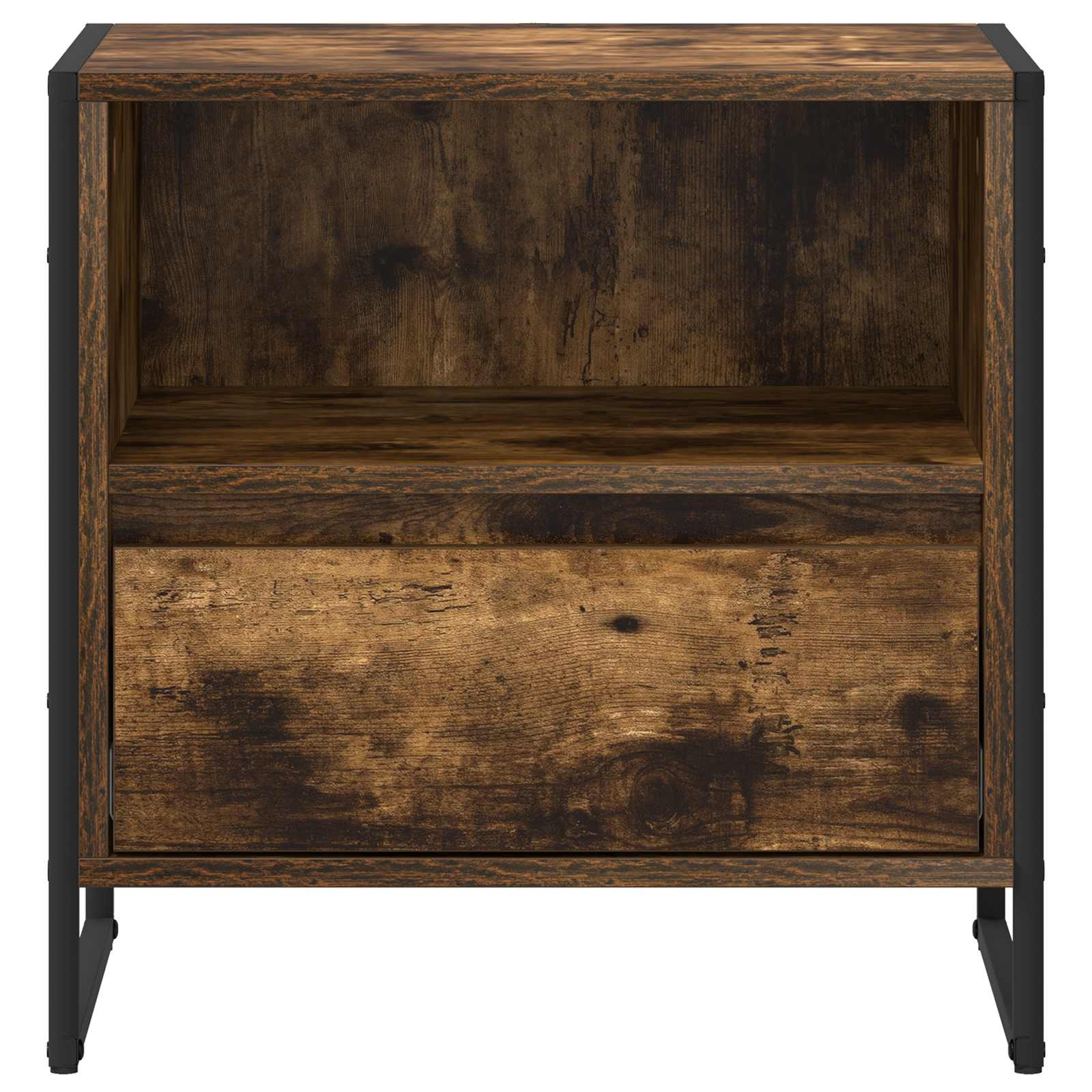 Noptieră Stejar fumuriu 50 x 39,5 x 50 cm Lemn compozit GartenMobel Dekor