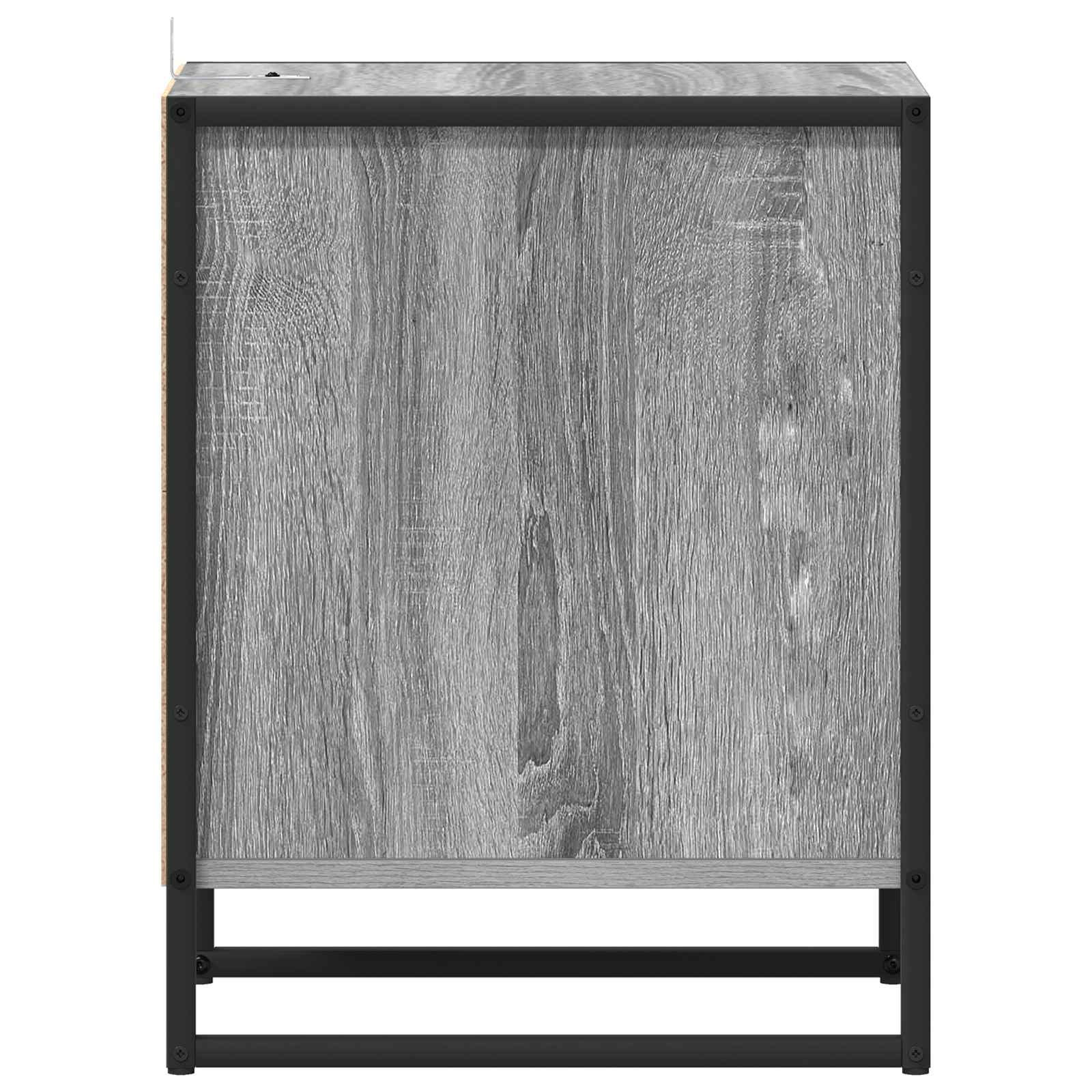 Noptieră cu sertar Gri Sonoma 39,5 x 30 x 50 cm Lemn compozit GartenMobel Dekor