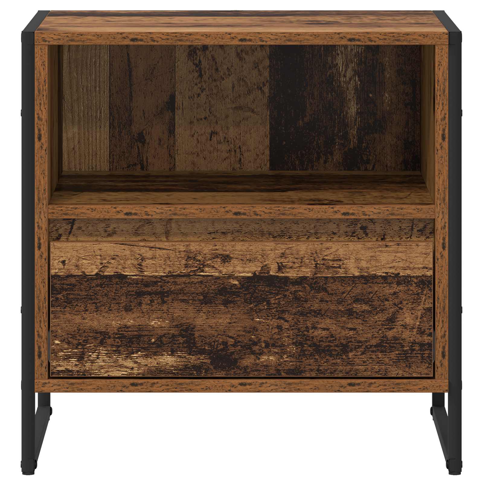 Noptieră cu sertar Lemn Vechi 50 x 39,5 x 50 cm Lemn compozit GartenMobel Dekor