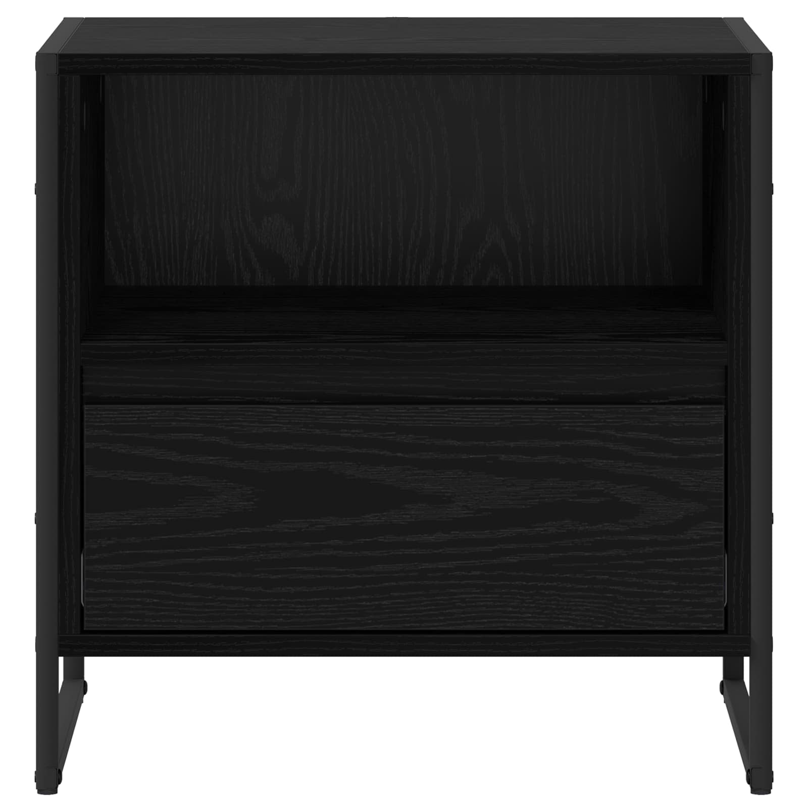 Noptieră cu sertar Stejar Negru 50 x 39,5 x 50 cm Lemn compozit GartenMobel Dekor