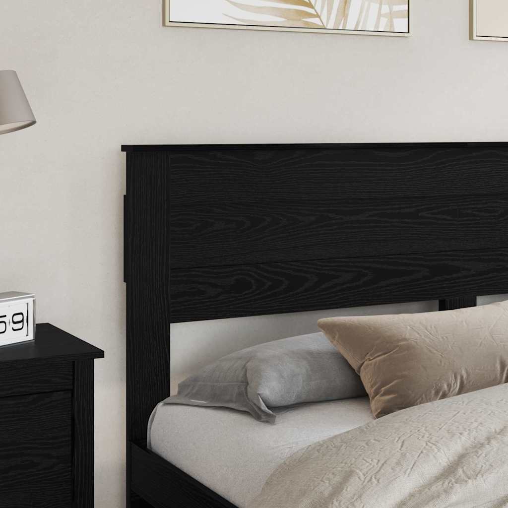 Tăblie cap cu headboard Stejar Negru 200 cm Lemn compozit GartenMobel Dekor