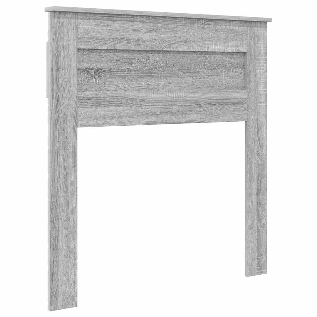 Tăblie cap cu headboard Gri Sonoma 90 cm Lemn compozit GartenMobel Dekor