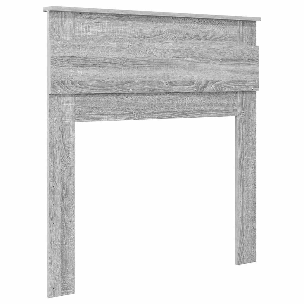 Tăblie cap cu headboard Gri Sonoma 90 cm Lemn compozit GartenMobel Dekor