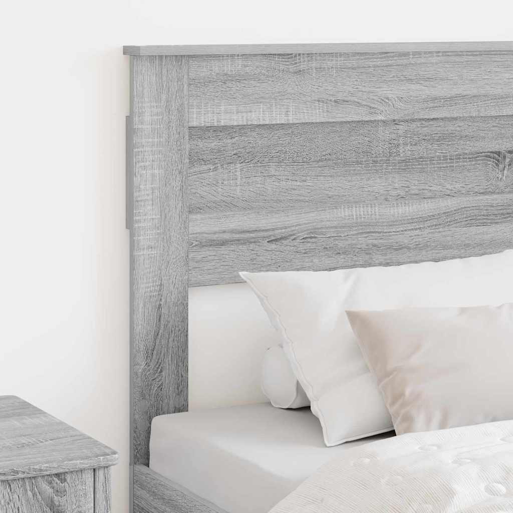 Tăblie cap cu headboard Gri Sonoma 90 cm Lemn compozit GartenMobel Dekor
