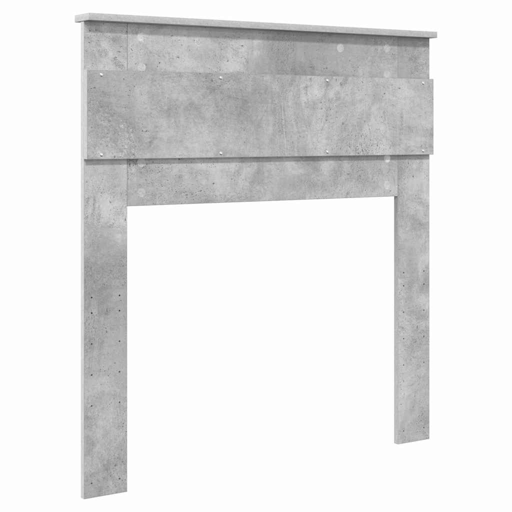 Tăblie cap cu headboard Gri din beton 90 cm Lemn compozit GartenMobel Dekor