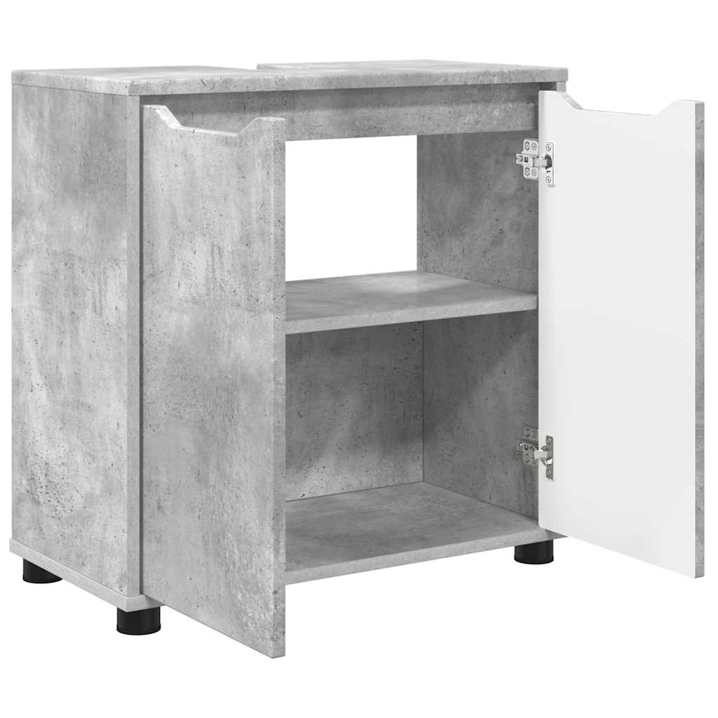 Cabinet pentru chiuvetă de baie Gri din beton 60 x 30 x 60 cm GartenMobel Dekor