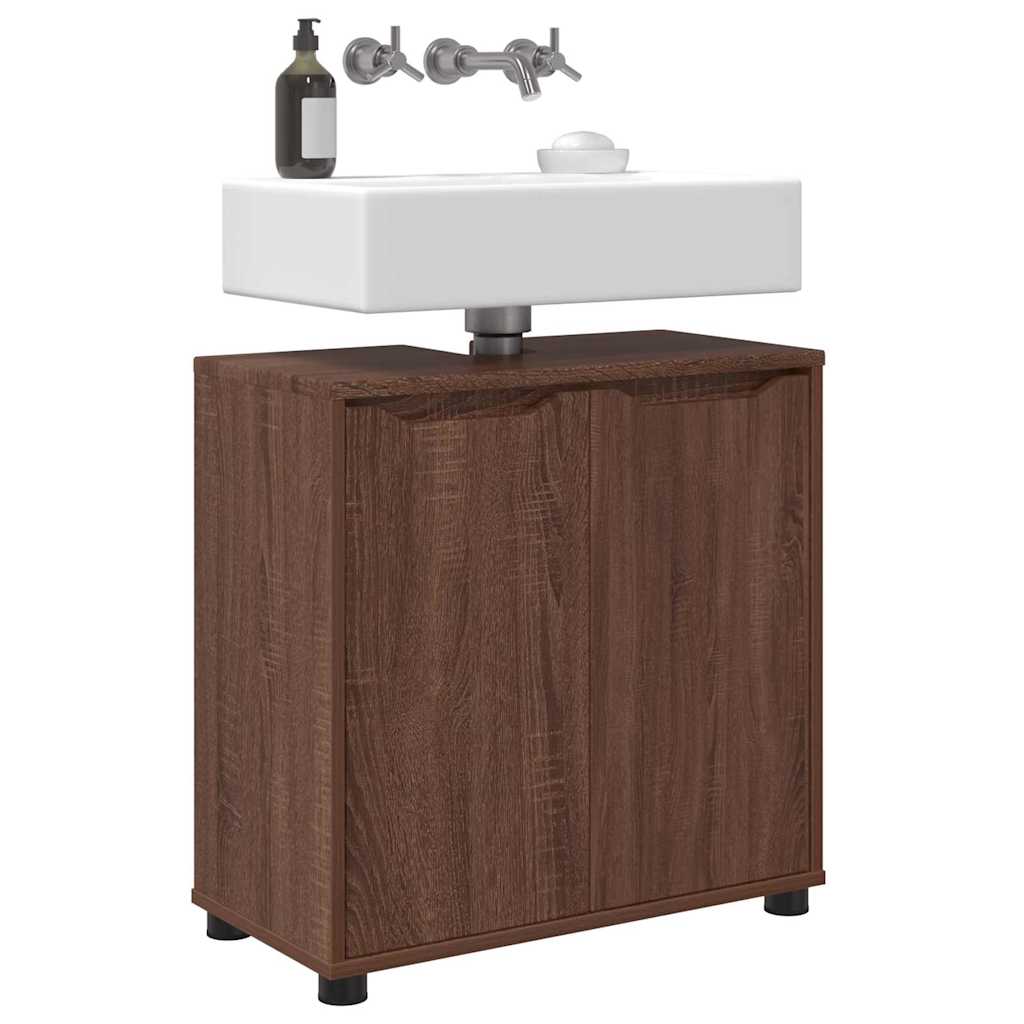 Cabinet pentru chiuvetă de baie Stejar închis 60 x 30 x 60 cm GartenMobel Dekor
