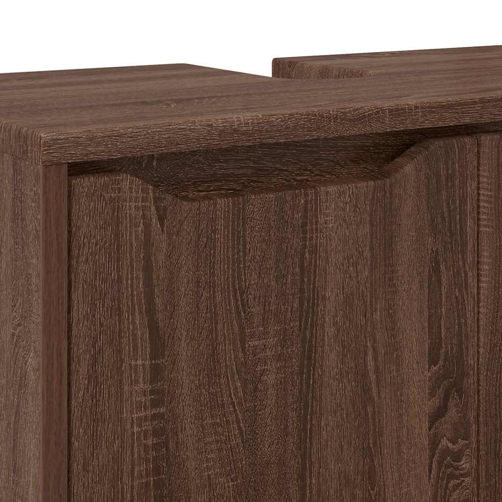 Cabinet pentru chiuvetă de baie Stejar închis 60 x 30 x 60 cm GartenMobel Dekor