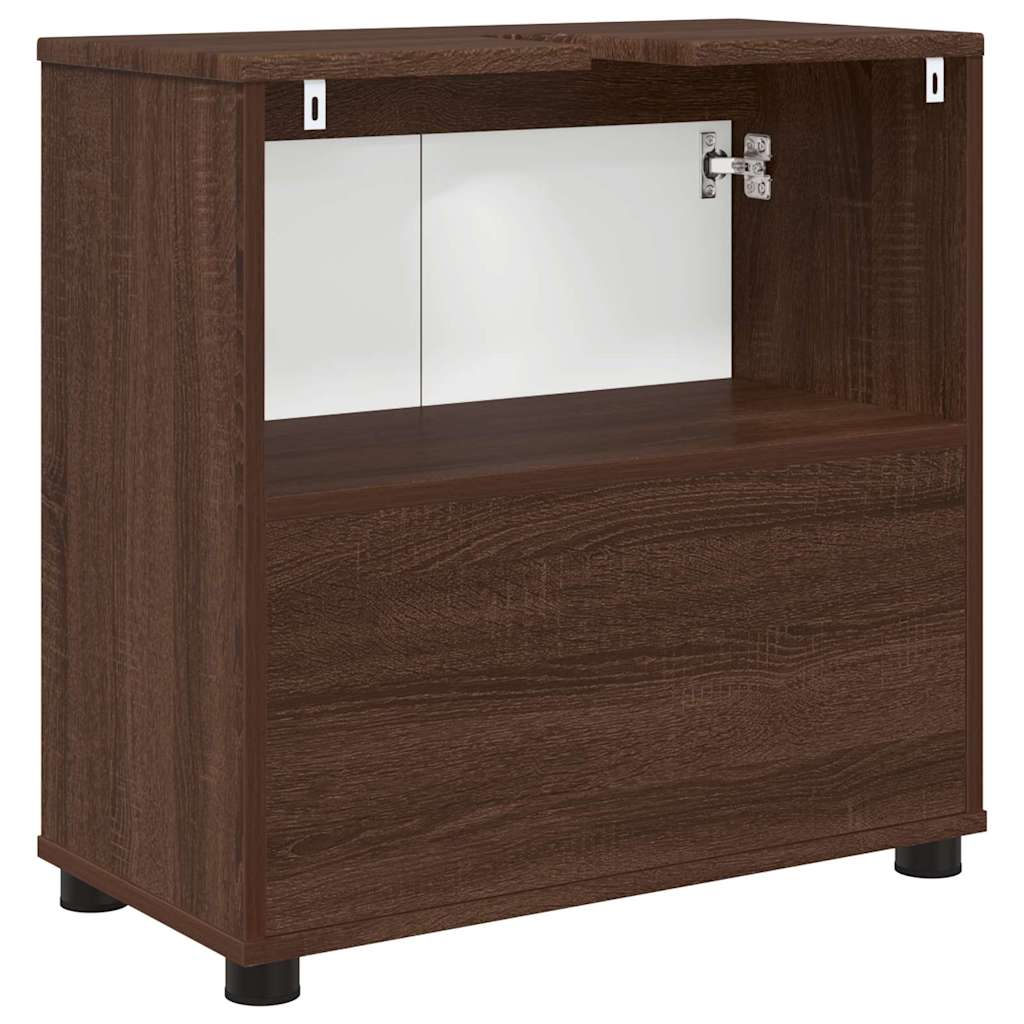 Cabinet pentru chiuvetă de baie Stejar închis 60 x 30 x 60 cm GartenMobel Dekor