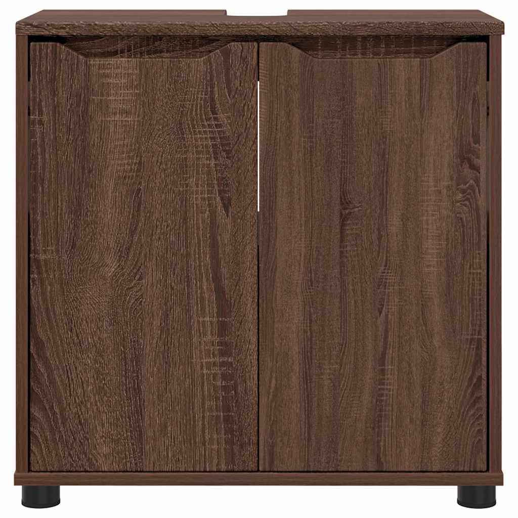 Cabinet pentru chiuvetă de baie Stejar închis 60 x 30 x 60 cm GartenMobel Dekor
