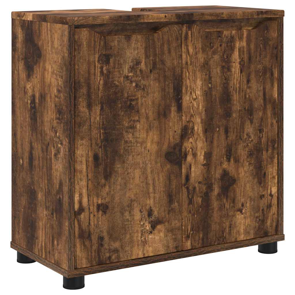 Cabinet pentru chiuvetă de baie Stejar fumuriu 60 x 30 x 60 cm GartenMobel Dekor