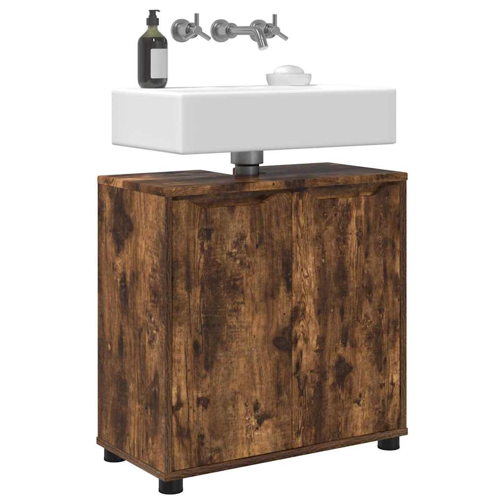 Cabinet pentru chiuvetă de baie Stejar fumuriu 60 x 30 x 60 cm GartenMobel Dekor