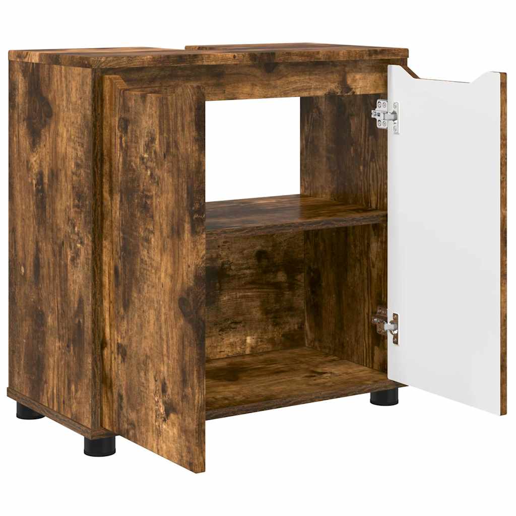 Cabinet pentru chiuvetă de baie Stejar fumuriu 60 x 30 x 60 cm GartenMobel Dekor