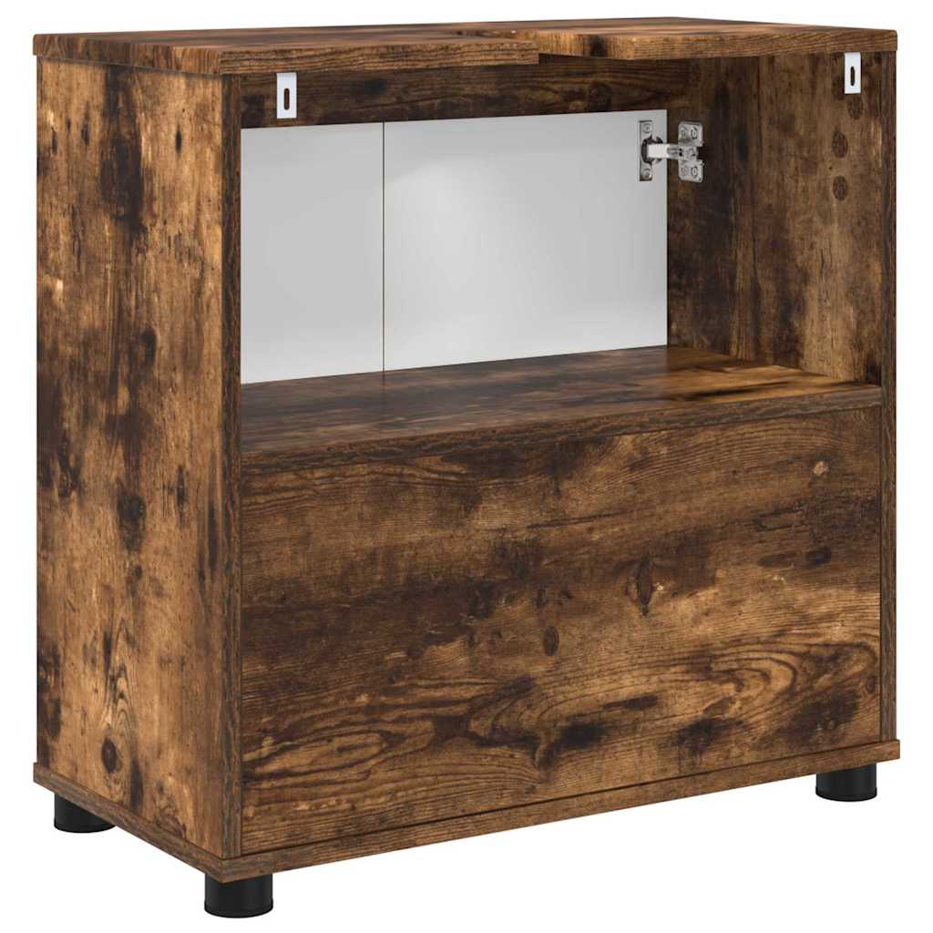 Cabinet pentru chiuvetă de baie Stejar fumuriu 60 x 30 x 60 cm GartenMobel Dekor