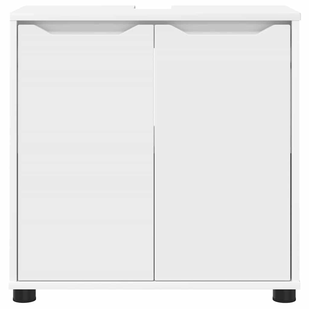 Cabinet pentru chiuvetă de baie cu raft Alb 60 x 30 x 60 cm GartenMobel Dekor