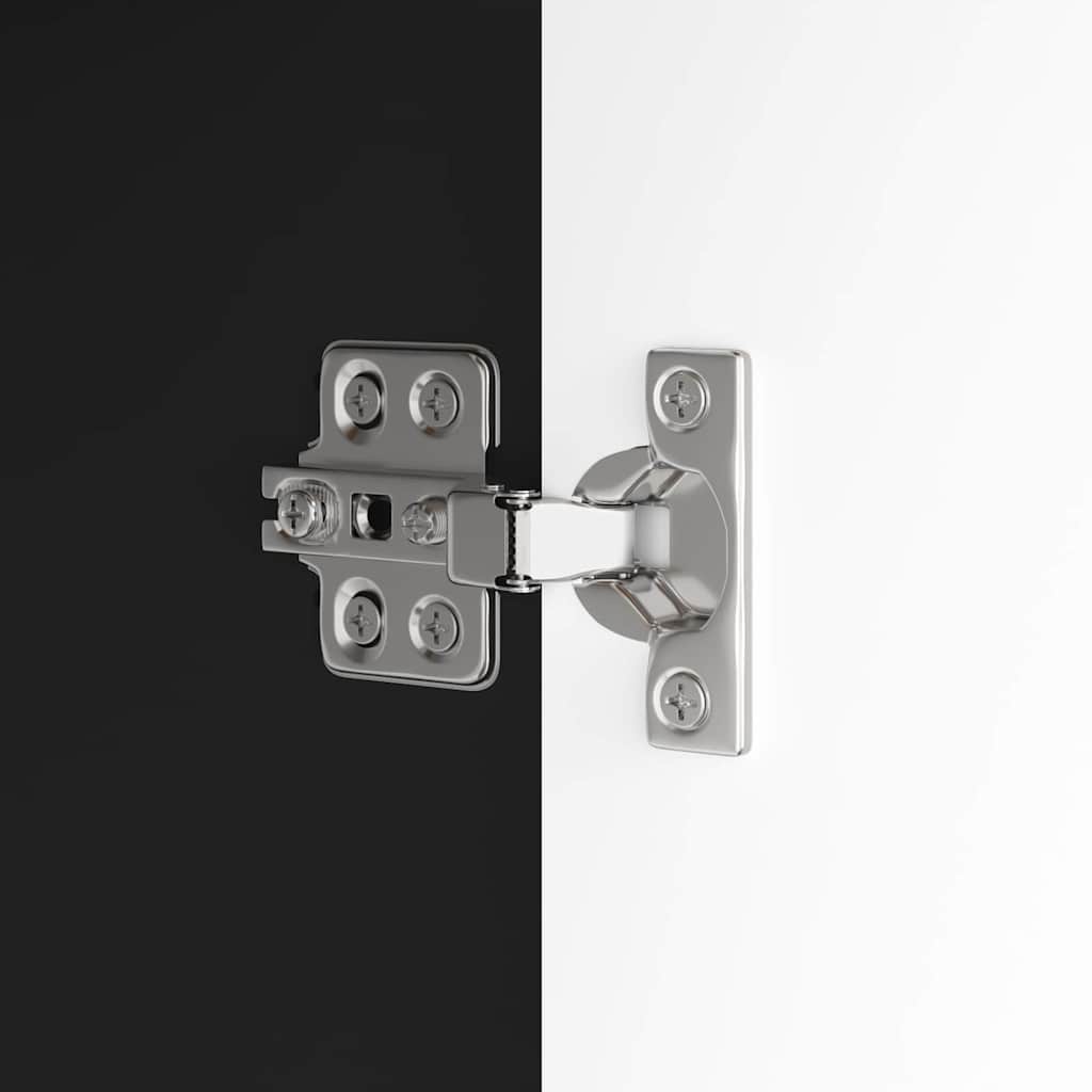 Cabinet pentru chiuvetă de baie cu raft Negru 60 x 30 x 60 cm GartenMobel Dekor