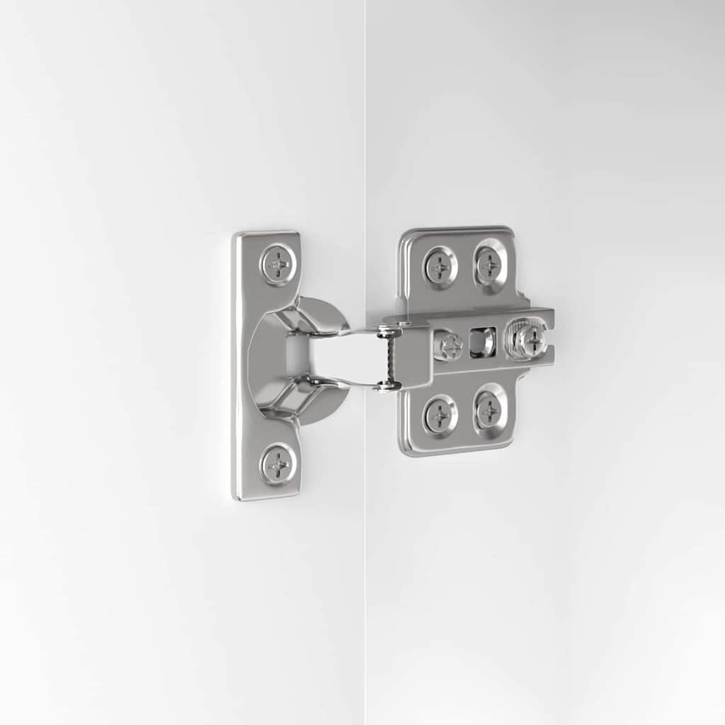 Dulap de Baie Alb lucios 30,5 x 30 x 101 cm Lemn compozit GartenMobel Dekor