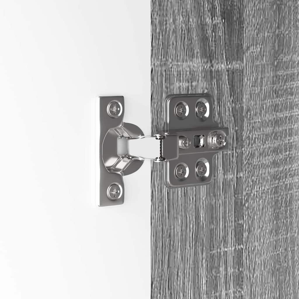 Dulap de Baie Gri Sonoma 30,5 x 30 x 101 cm Lemn compozit GartenMobel Dekor