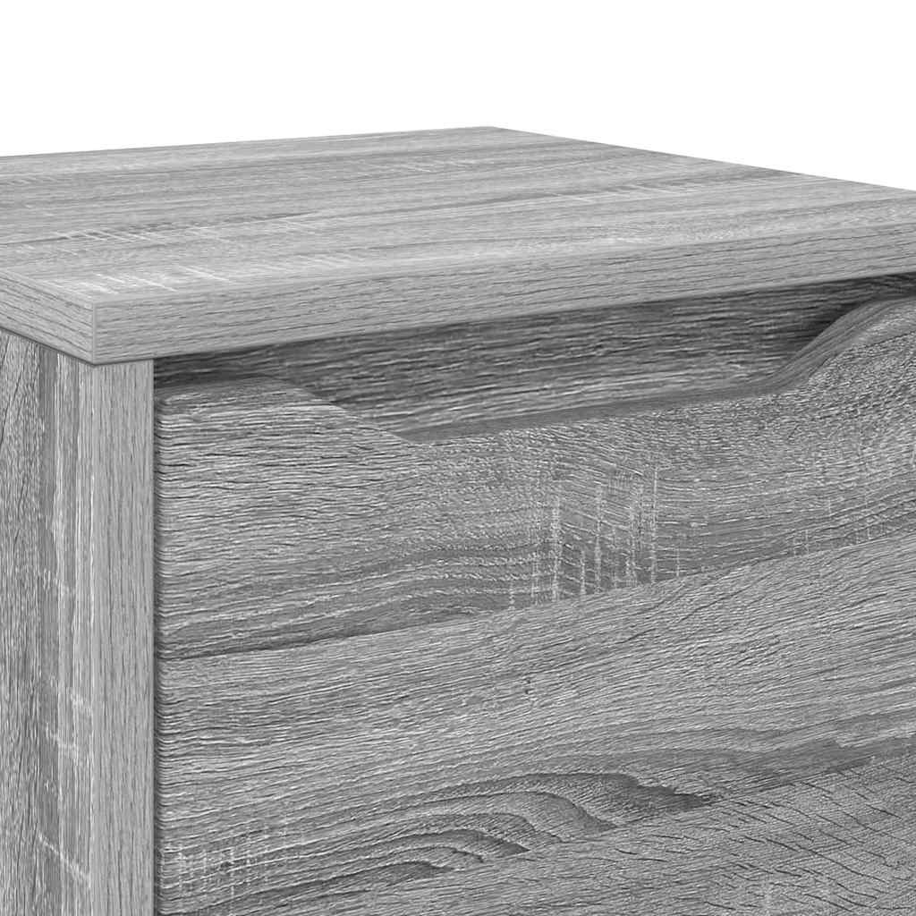 Dulap de Baie Gri Sonoma 30,5 x 30 x 101 cm Lemn compozit GartenMobel Dekor