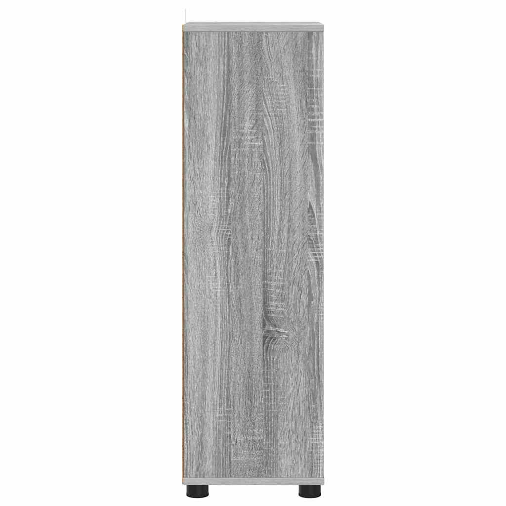 Dulap de Baie Gri Sonoma 30,5 x 30 x 101 cm Lemn compozit GartenMobel Dekor