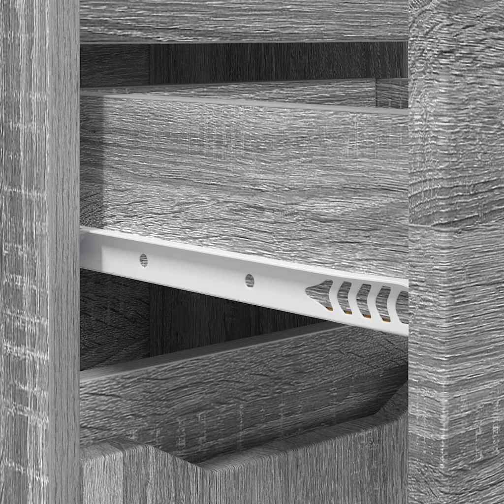 Dulap de Baie Gri Sonoma 30,5 x 30 x 101 cm Lemn compozit GartenMobel Dekor