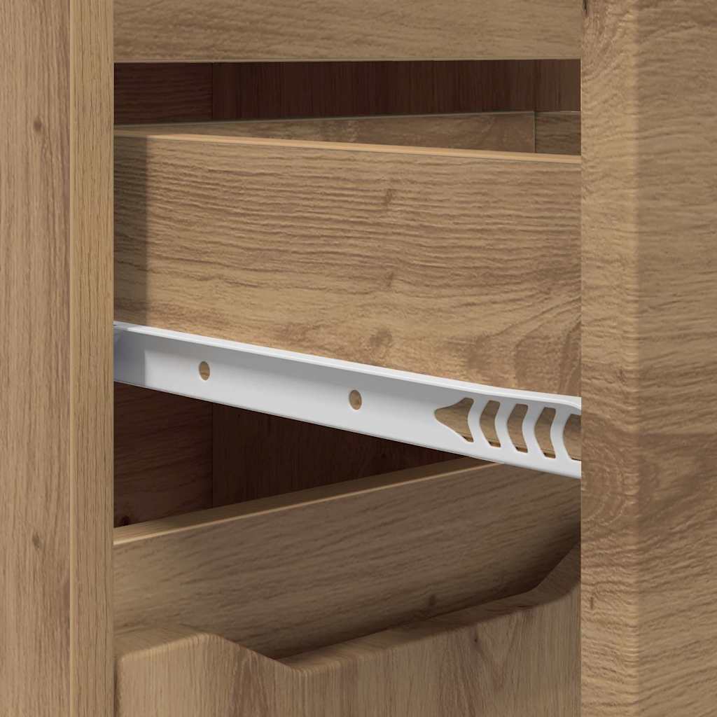 Dulap de Baie Stejar Artizanal 30,5 x 30 x 101 cm Lemn compozit GartenMobel Dekor