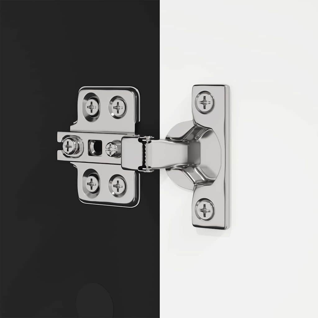 Dulap de Baie cu raft Negru 30,5 x 30 x 195 cm Lemn compozit GartenMobel Dekor