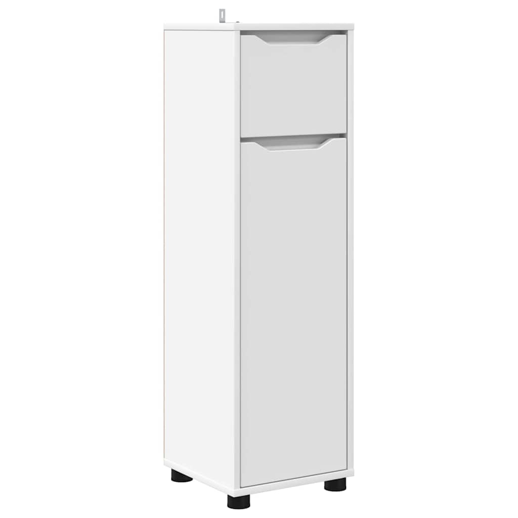 Dulap de Baie cu sertar Alb 30,5 x 30 x 101 cm Lemn compozit GartenMobel Dekor