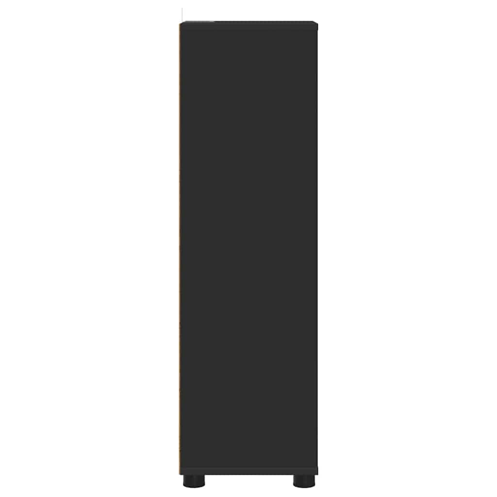 Dulap de Baie cu sertar Negru 30,5 x 30 x 101 cm Lemn compozit GartenMobel Dekor