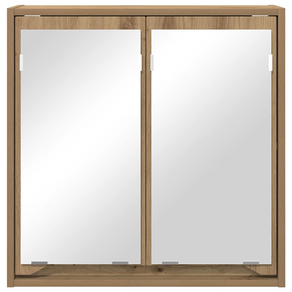 Dulap cu oglindă pentru baie Stejar Artizanal 60 x 20 x 60 cm GartenMobel Dekor