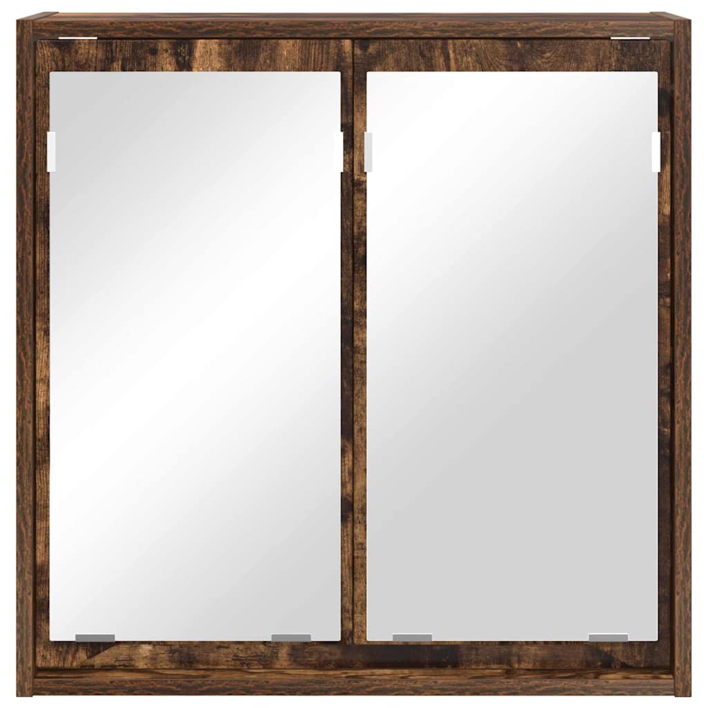 Dulap cu oglindă pentru baie Stejar fumuriu 60 x 20 x 60 cm GartenMobel Dekor