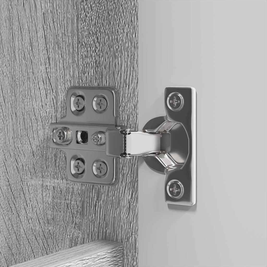 Dulap cu oglindă pentru baie cu raft Gri Sonoma 60 x 20 x 60 cm GartenMobel Dekor