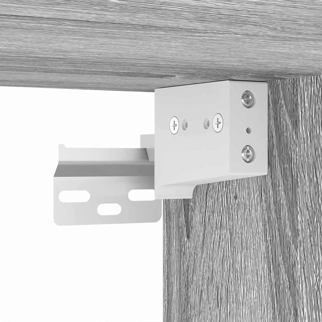 Dulap cu oglindă pentru baie cu raft Gri Sonoma 60 x 20 x 60 cm GartenMobel Dekor