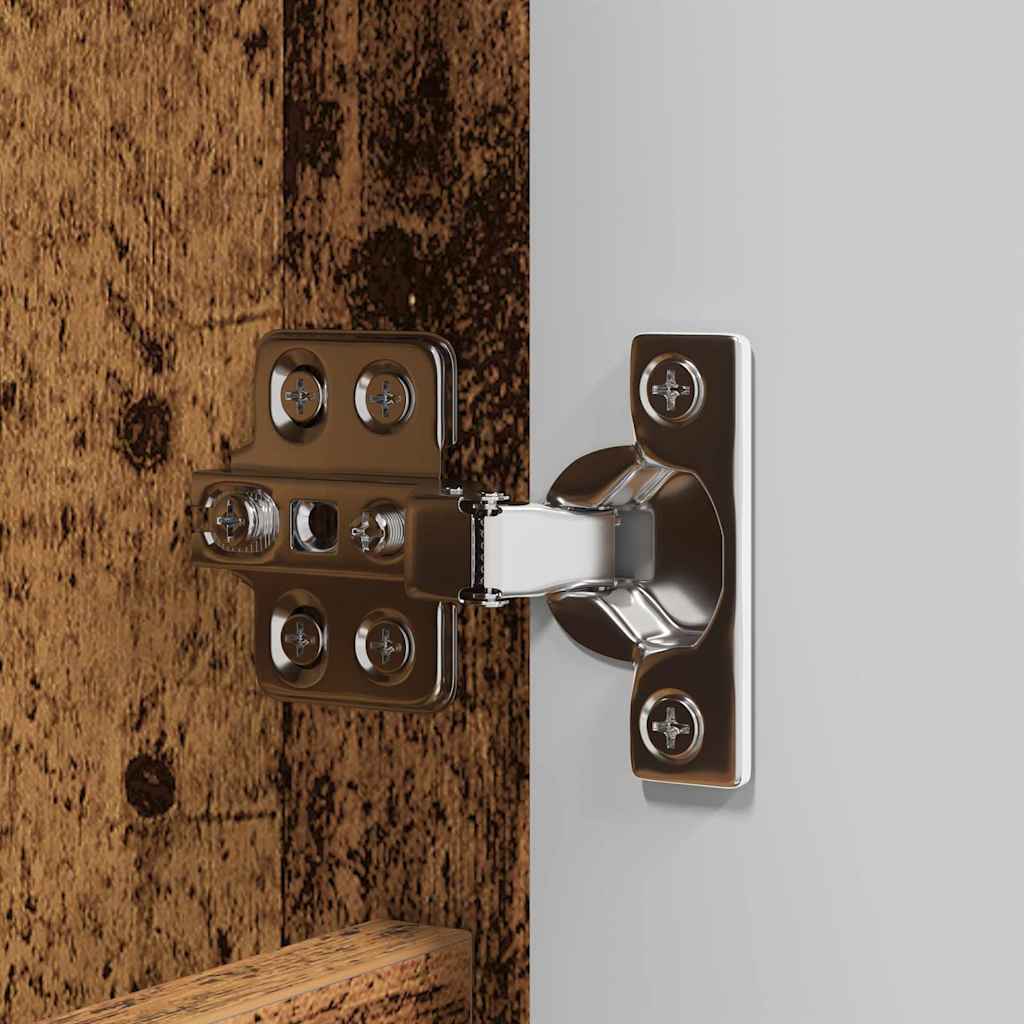 Dulap cu oglindă pentru baie cu raft Lemn Vechi 60 x 20 x 60 cm GartenMobel Dekor