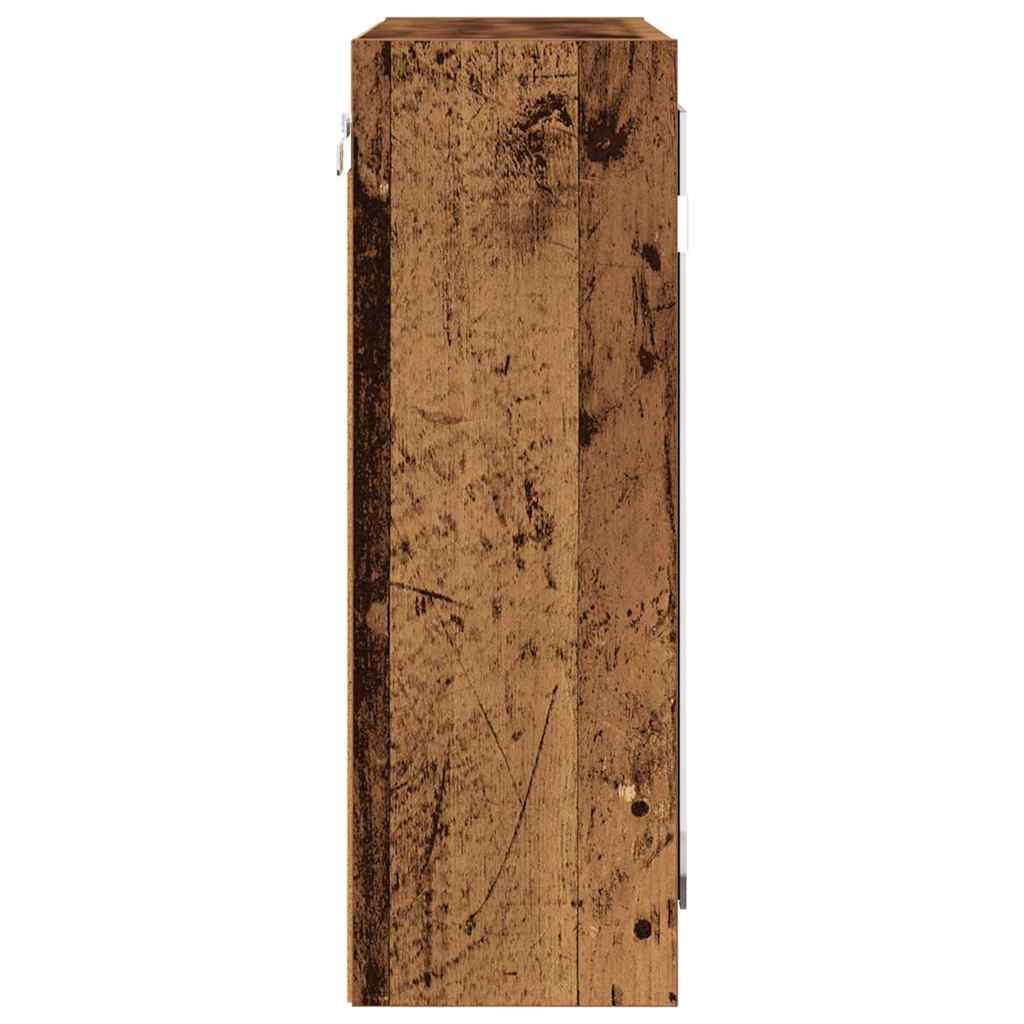 Dulap cu oglindă pentru baie cu raft Lemn Vechi 60 x 20 x 60 cm GartenMobel Dekor