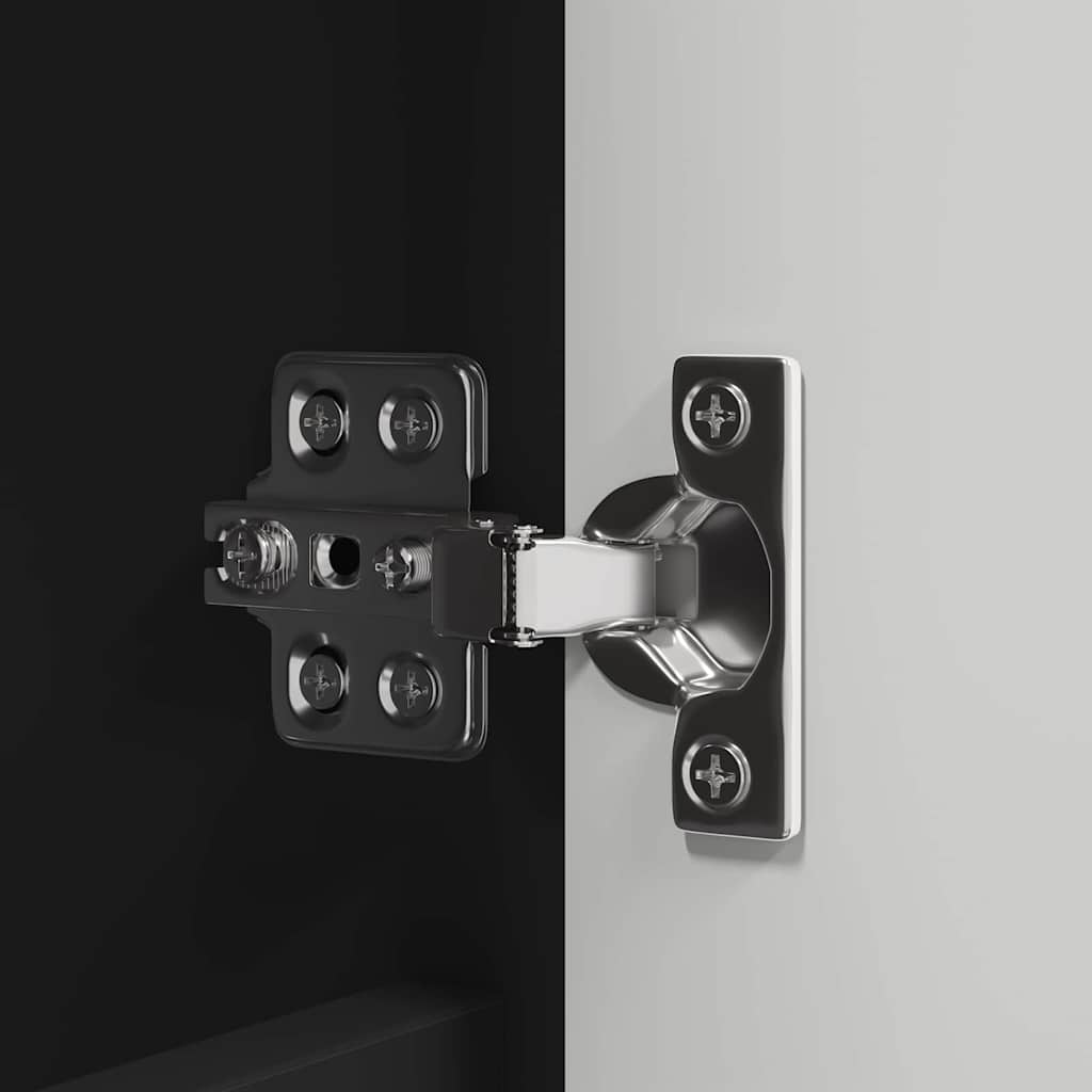 Dulap cu oglindă pentru baie cu raft Negru 60 x 20 x 60 cm GartenMobel Dekor