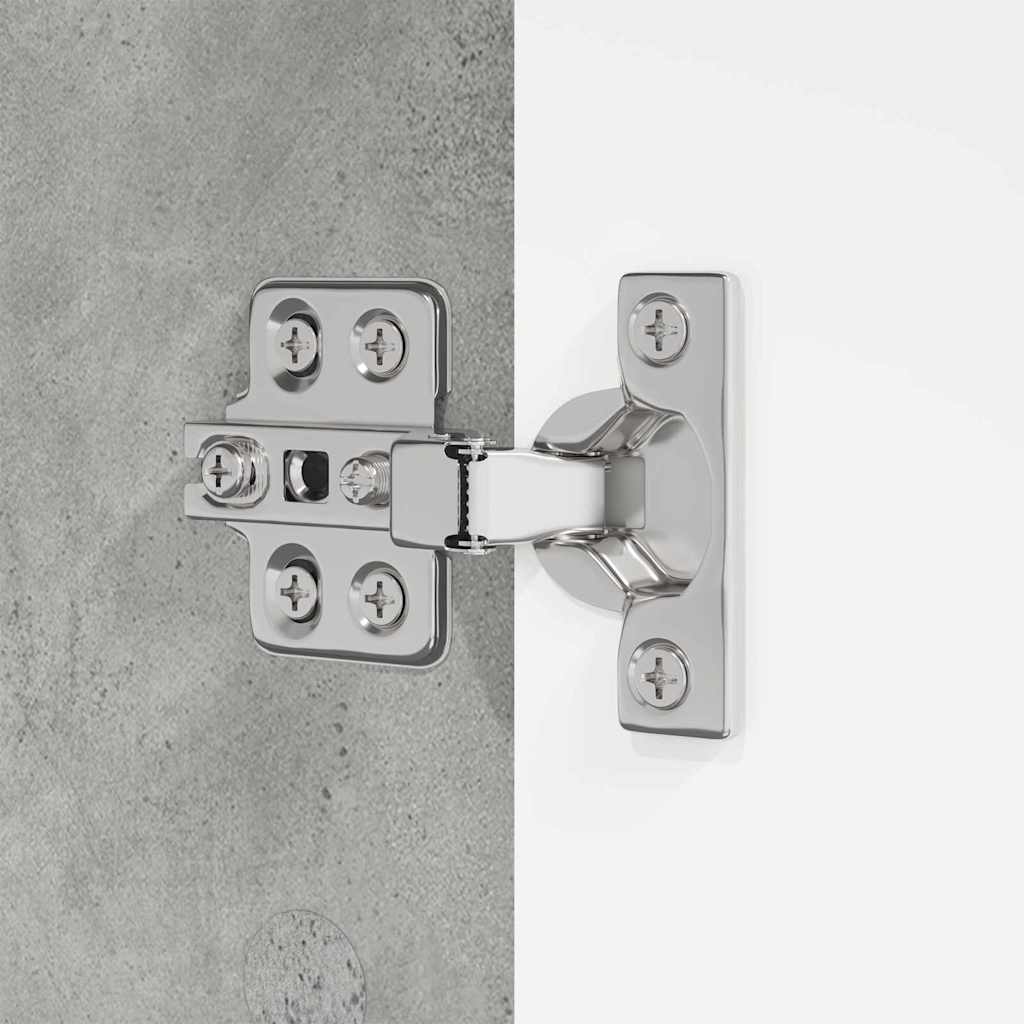 Dulap de Baie Gri din beton 30,5 x 30 x 195 cm Lemn compozit GartenMobel Dekor