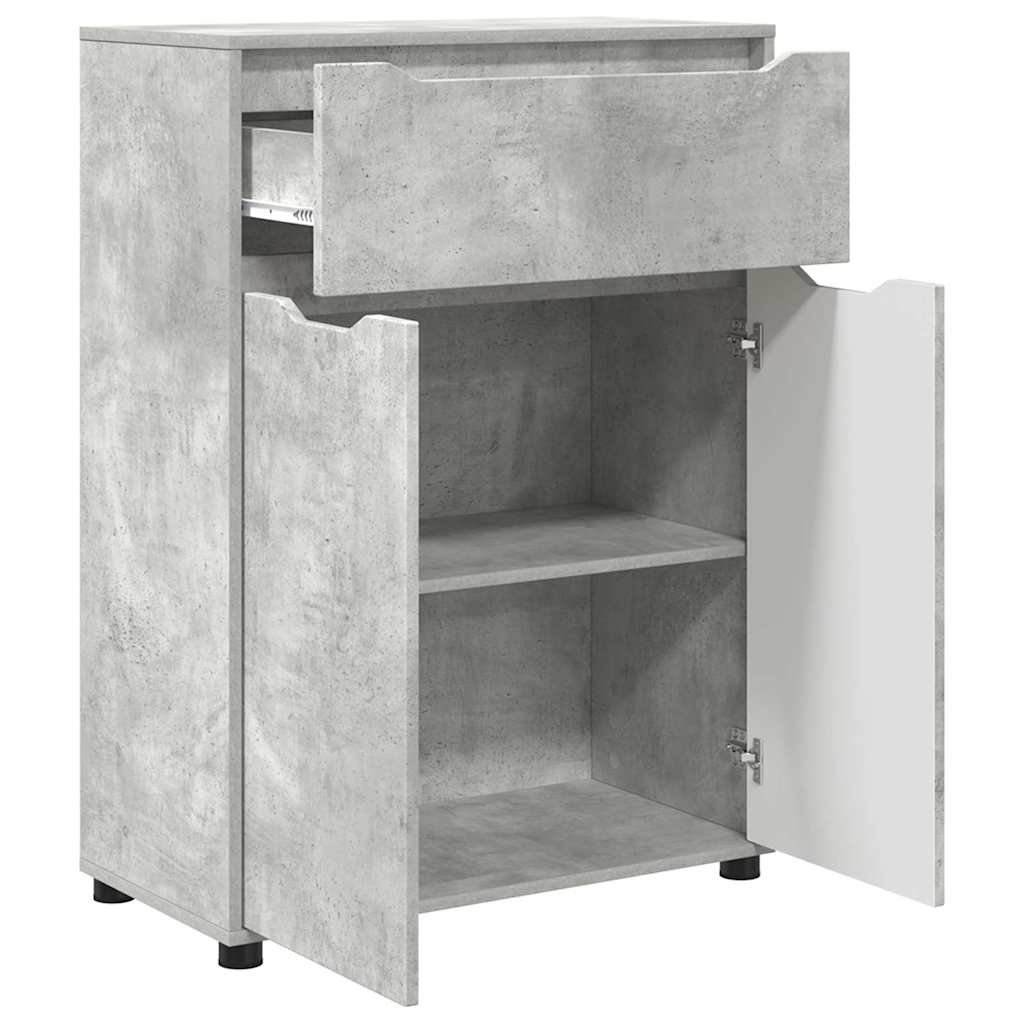 Dulap de Baie Gri din beton 72,5 x 36,5 x 100 cm Lemn compozit GartenMobel Dekor