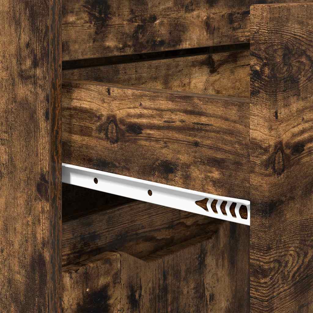 Dulap de Baie Stejar fumuriu 72,5 x 36,5 x 100 cm Lemn compozit GartenMobel Dekor