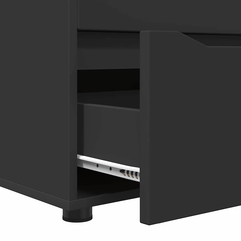 Dulap de depozitare Negru 40 x 48 x 57 cm Lemn compozit GartenMobel Dekor