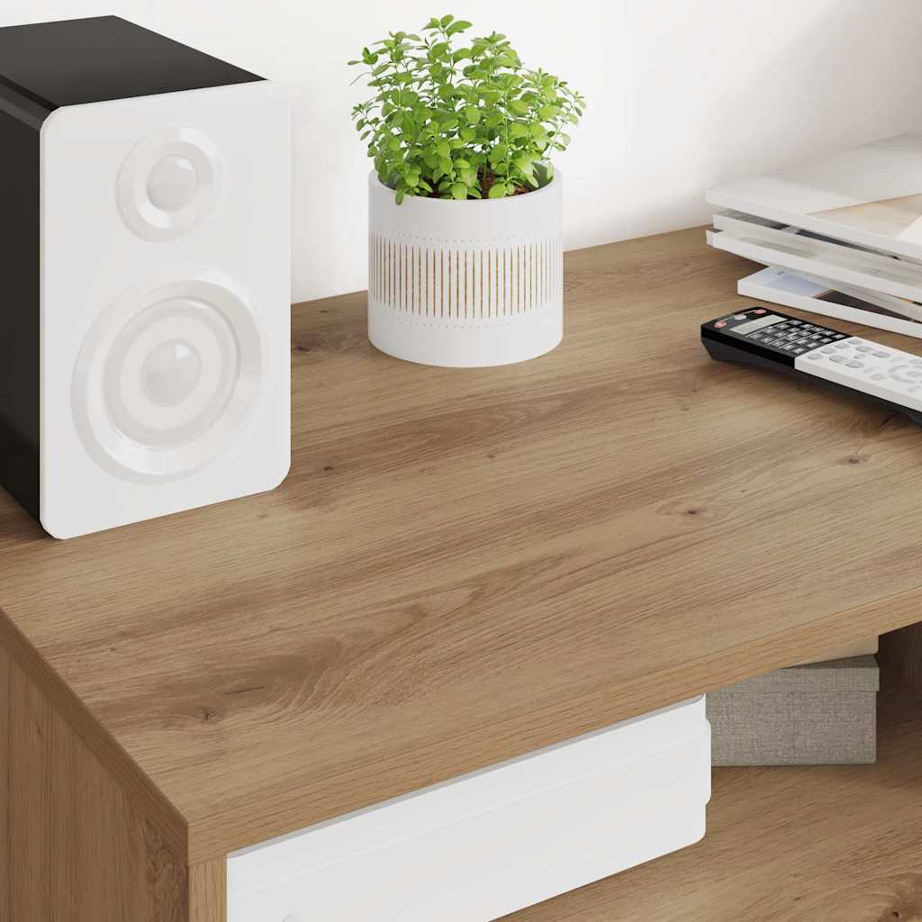 Cabinet TV Stejar Artizanal 100 x 48 x 43 cm Lemn compozit GartenMobel Dekor