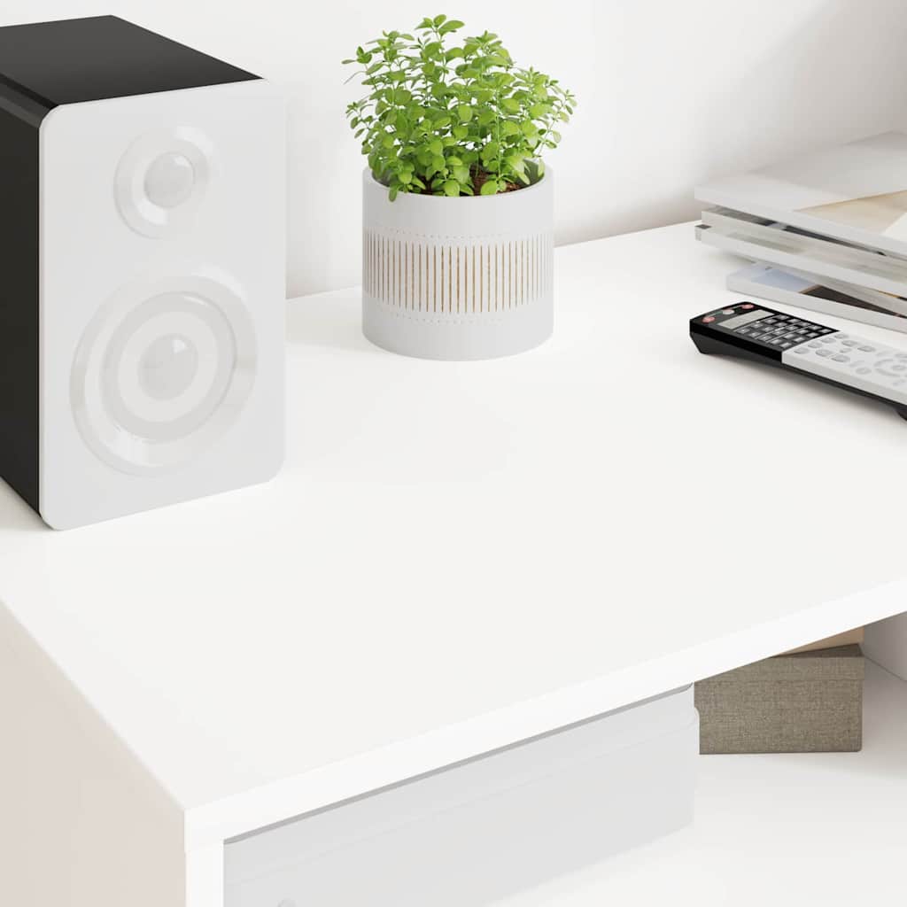 Cabinet TV cu sertar Alb 100 x 48 x 43 cm Lemn compozit GartenMobel Dekor