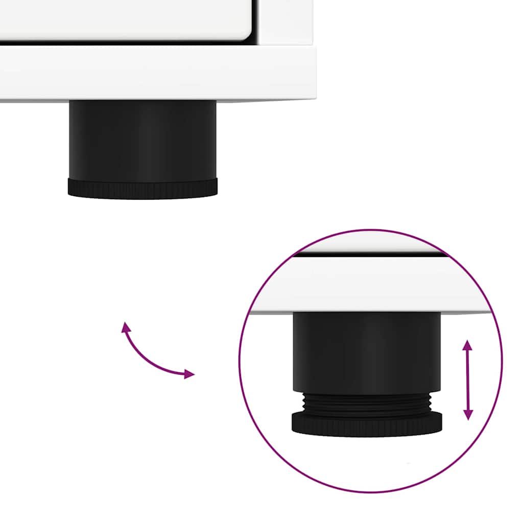 Cabinet TV cu sertar Alb 100 x 48 x 43 cm Lemn compozit GartenMobel Dekor