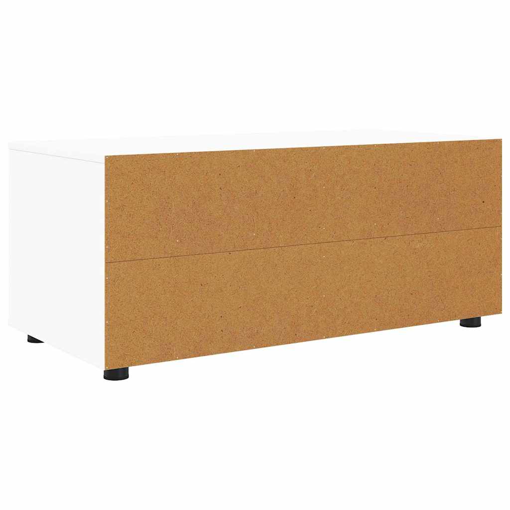 Cabinet TV cu sertar Alb 100 x 48 x 43 cm Lemn compozit GartenMobel Dekor