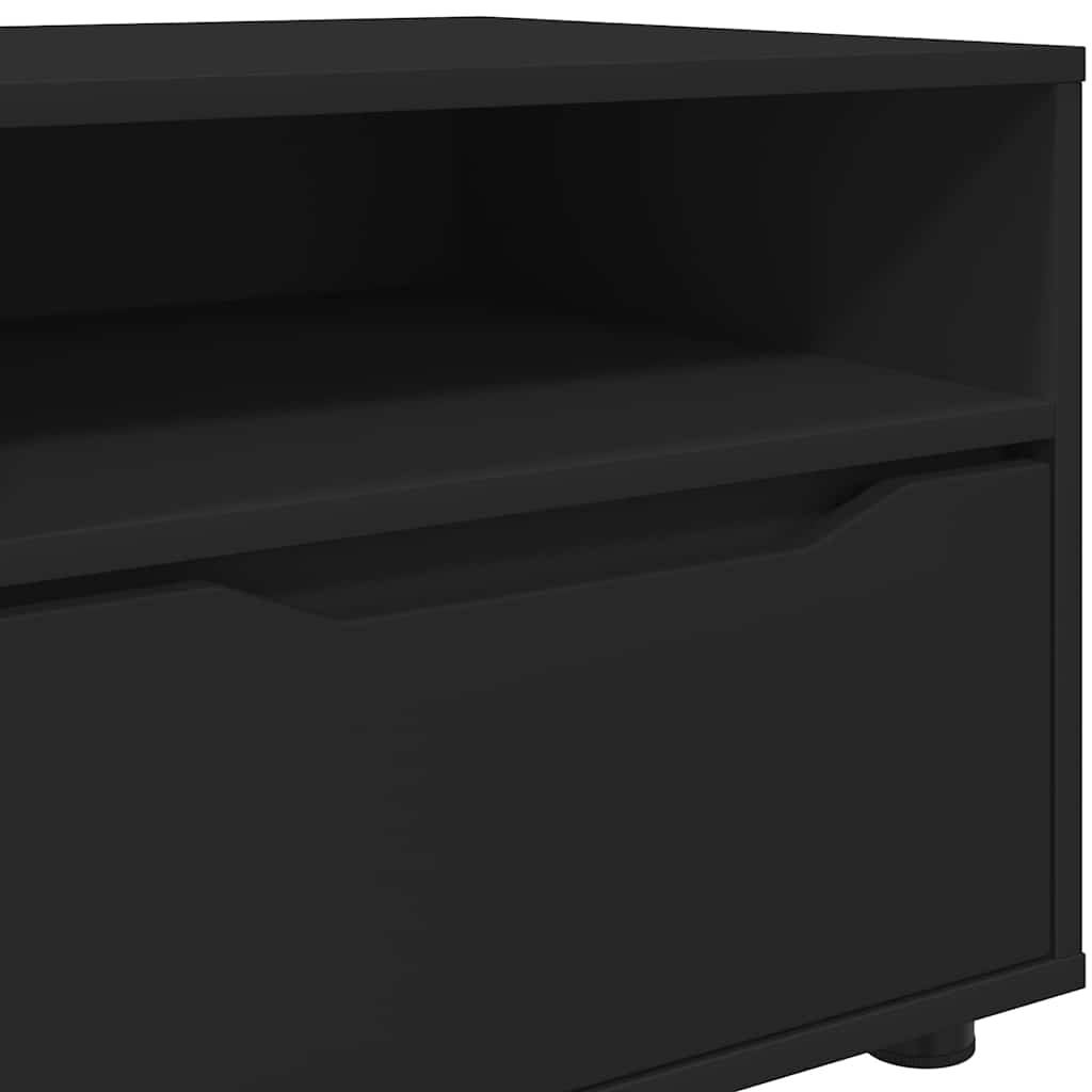 Cabinet TV cu sertar Negru 100 x 48 x 43 cm Lemn compozit GartenMobel Dekor