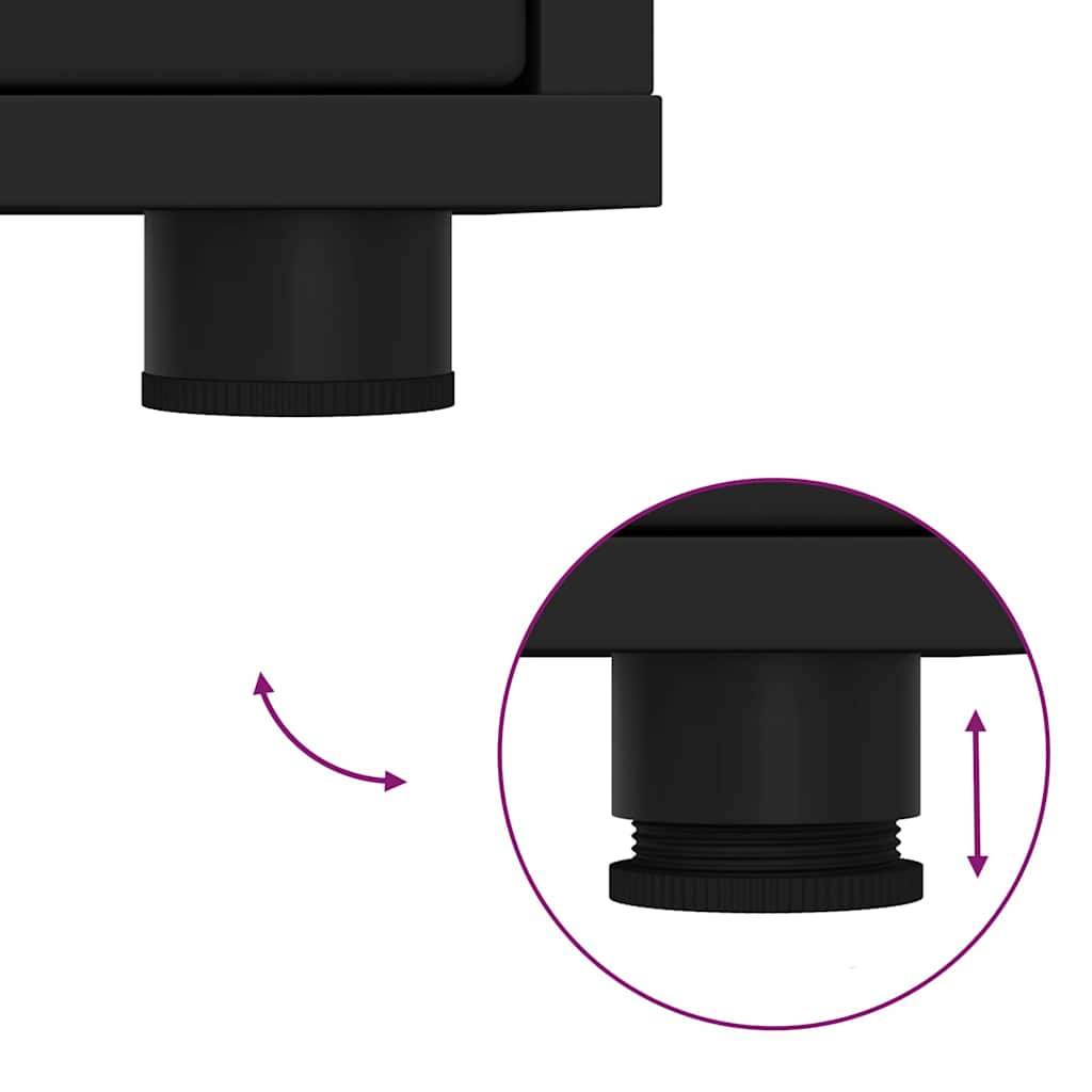 Cabinet TV cu sertar Negru 100 x 48 x 43 cm Lemn compozit GartenMobel Dekor